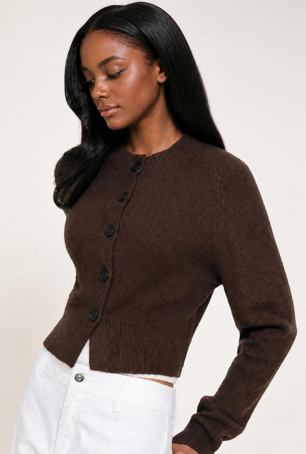 The Estelle Cardigan- Brown